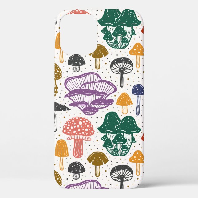 Coques Case-Mate iPhone Champignons forestiers. Motif, texture, sac (Verso)