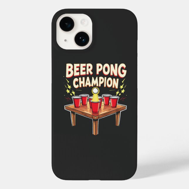 Coques Case-Mate iPhone Champion de la bière Pong Ping Pong Boire (Verso)