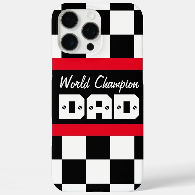 Coques Case-Mate iPhone Championne du monde noir rouge (Verso)