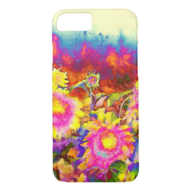 Coques Case-Mate iPhone Champs de tournesol (Dos)