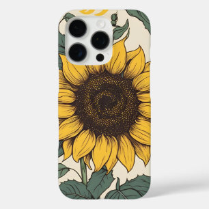 Coques iPhone 16 Pro Champs de Tournesols : Un motif floral vibrant