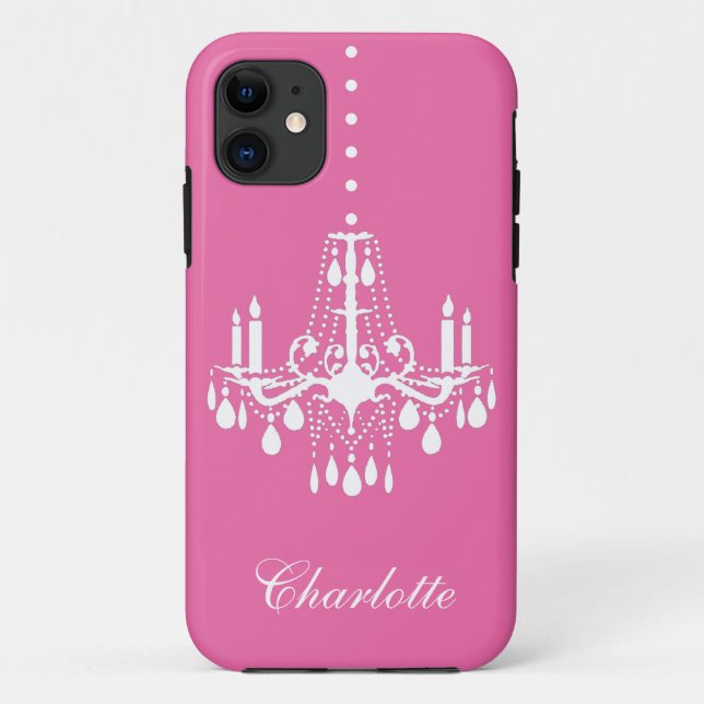 Coques Case-Mate iPhone Chandelier en cristal iPhone 5 Coque-Mate (rose) (Dos)