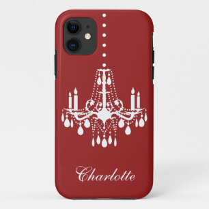 Coques Pour iPhone Chandelier en cristal iPhone 5 Coque-Mate (rouge)