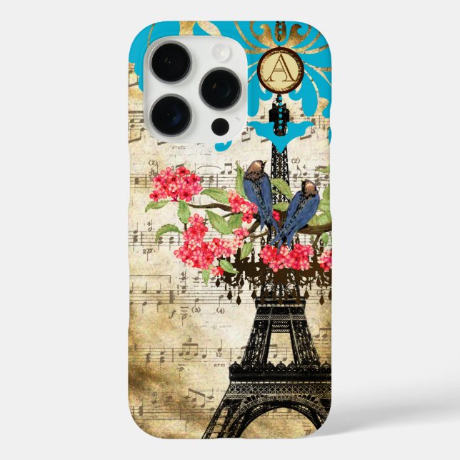 Coques Case-Mate iPhone Chandelier Inséparable Monogram Cherry Blossom (Verso)