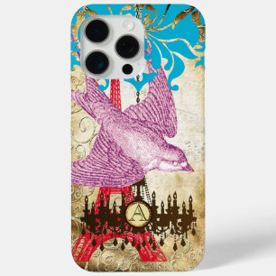 Coque iPhone 15 Pro Max Chandelier tour Monogram Steampunk Bird Effiel