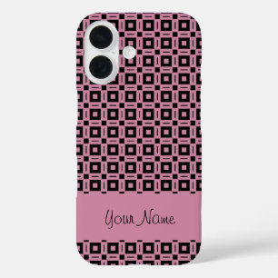 Coques iPhone 16 Changez de couleur ! Motif de points Carré Funky R