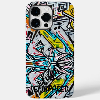 Coque Pour Pour iPhone 14 Pro Max chaos embrassé - votre graffiti soi