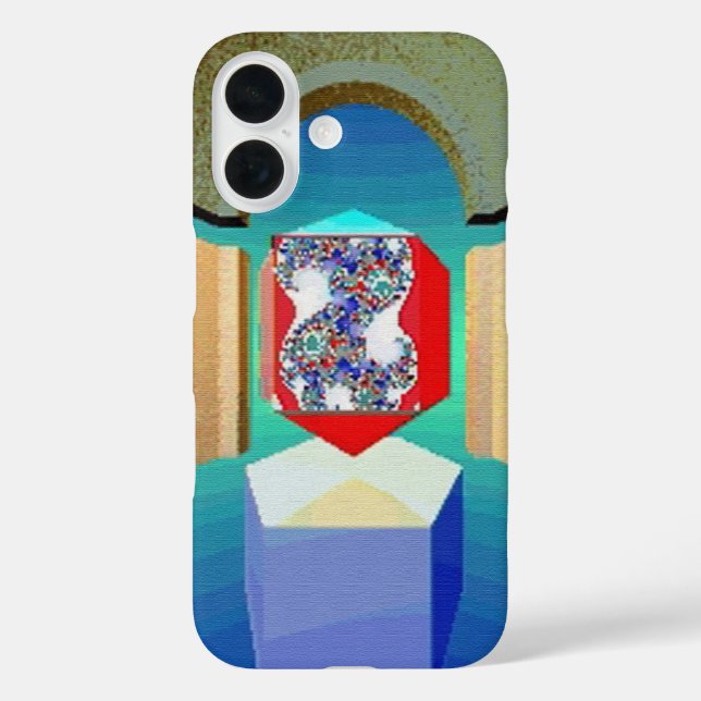 Coques Case-Mate iPhone CHAOS ET ORDER TEMPLE Surreal Fractal Art (Verso)