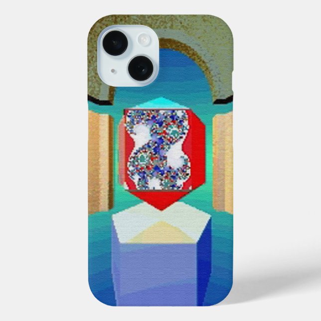 Coques Case-Mate iPhone CHAOS ET ORDER TEMPLE Surreal Fractal Art (Verso)