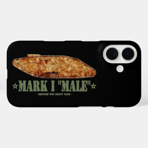 Coques iPhone 16 Char lourd britannique Mark I Male de la Première