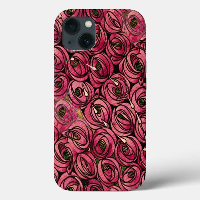 Coques Case-Mate iPhone Charles Mackintosh peinture, Roses, (Verso)