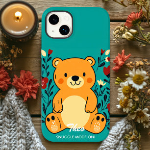 Coque Pour iPhone 14 Pro Charme de l'ours adorable - Vibes douillettes et m