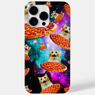 Coque Pour Pour iPhone 14 Pro Max Chat à pizza de l'espace amusant