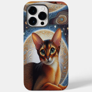 Coque Pour Pour iPhone 14 Pro Max Chat Abyssinien Artistique, Kitten Abyssinien Mode