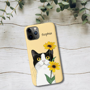 Case-Mate iPhone Case Chat aux Tournesols