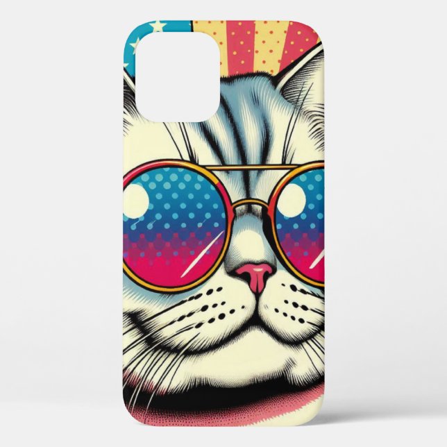 Coques Case-Mate iPhone Chat avec des lunettes (Verso)