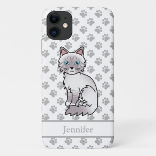 Case-Mate iPhone Case Chat Birman / Ragdoll Tabby au point lilac & Nom