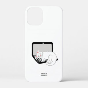 Case-Mate iPhone Case Chat Blanc Dormir sur ordinateur portable Apple iP