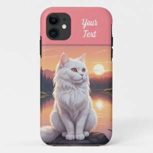 Case-Mate iPhone Case Chat blanc par lac