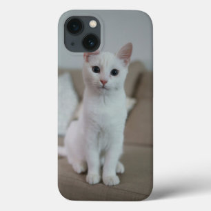 Case-Mate iPhone Case chat blanc Zazzle_Growshop.
