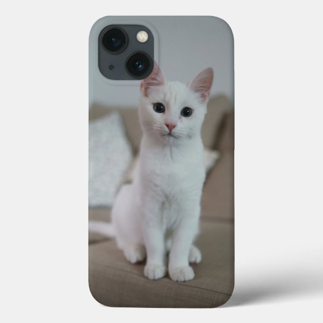 Coques Case-Mate iPhone chat blanc | Zazzle_Growshop. (Verso)