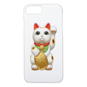Coque iPhone 8/7 chat chanceux de maneki-neko