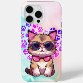 Coque iPhone 15 Pro Max Chat cool en Lunettes de soleil