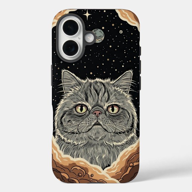 Coques Case-Mate iPhone Chat Cosmique (Verso)