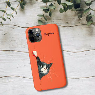 Case-Mate iPhone Case Chat Curieux qui Jette un Coup d'Œil