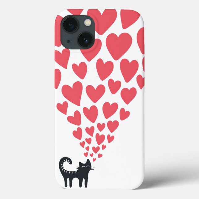 Coques Case-Mate iPhone Chat dans l'amour (Verso)