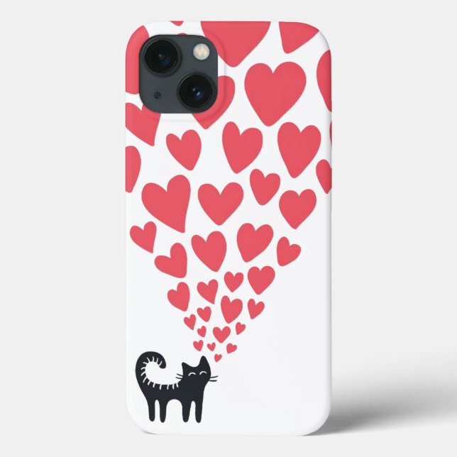 Coques Case-Mate iPhone Chat dans l'amour (Verso)