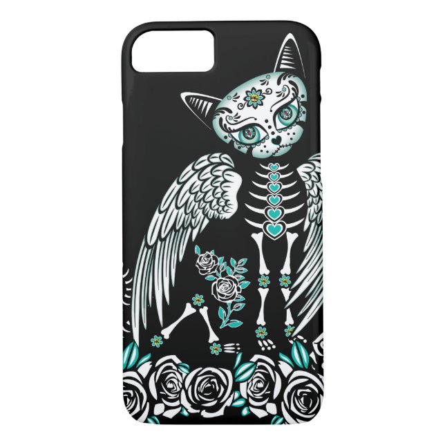 Coques Case-Mate iPhone Chat de crâne de sucre (Dos)