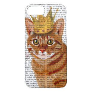 Coque iPhone 7 Chat de gingembre avec couronne