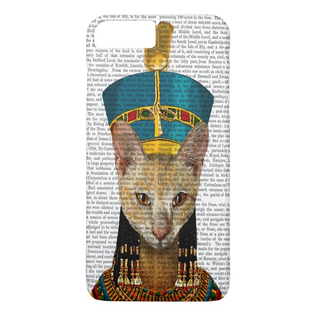 Coques Case-Mate iPhone Chat de la reine égyptienne (Dos)