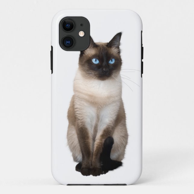 Coques Case-Mate iPhone Chat de Siamese blanc (Dos)