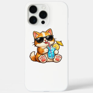 Coques iPhone 16 Pro Max Chat d'été cool