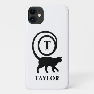 Case-Mate iPhone Case Chat élégant avec initiale de nom Monogramme Chato