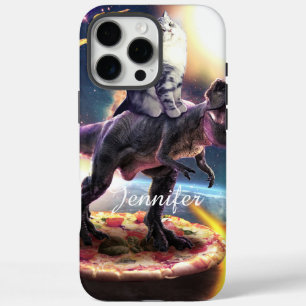 Coques iPhone 16 Pro Max Chat équitation dinosaure licorne dans l'espace