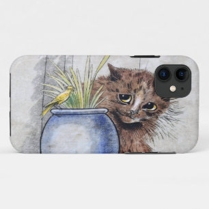 Case-Mate iPhone Case Chat et petit oiseau jaune, Louis Wain