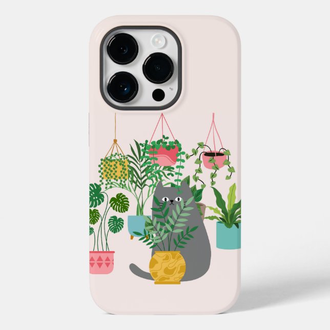 Coques Case-Mate iPhone Chat et Plantes (Verso)