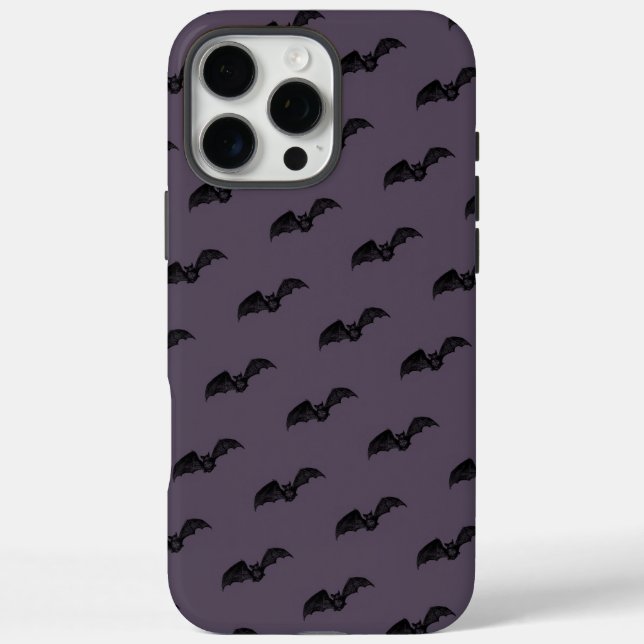 Coques Case-Mate iPhone Chat gothique violet foncé en cuisine Halloween (Verso)