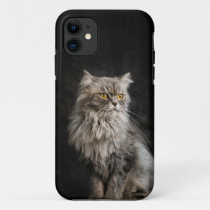 Case-Mate iPhone Case Chat gris duveteux
