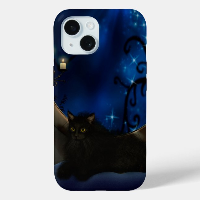 Coques Case-Mate iPhone Chat Imaginaire bleu de minuit (Verso)
