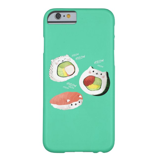 Coques Case-Mate iPhone Chat mignon de sushi (Dos)