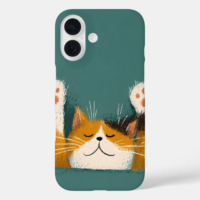 Coques Case-Mate iPhone Chat mignon drôle de nappe (Verso)
