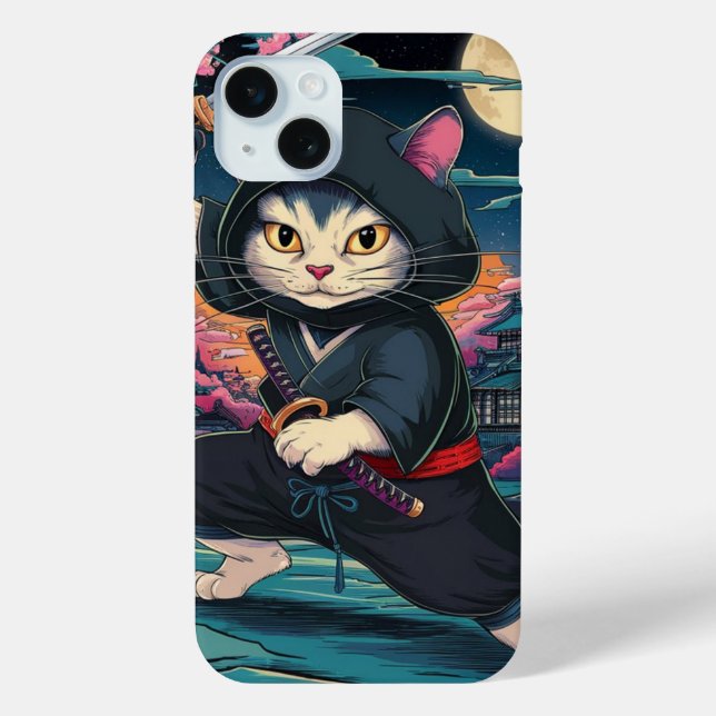 Coques Case-Mate iPhone Chat Ninja Mignon  (Verso)
