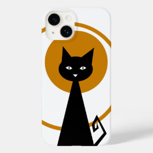 Coque Pour iPhone 14 Chat noir