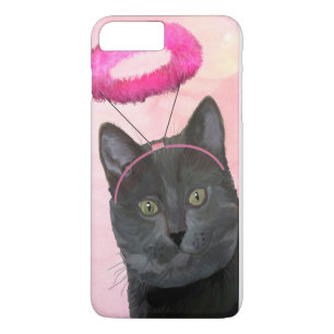 Etui iPhone Case-Mate Chat Noir Avec Halo Angel Rose
