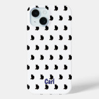 Chat noir (blanc)