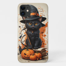 Chat noir d'Halloween